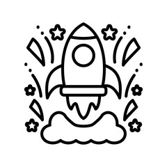 Launch Linear Style Icon