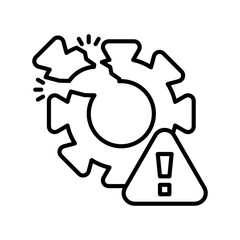 Disruption Linear Style Icon