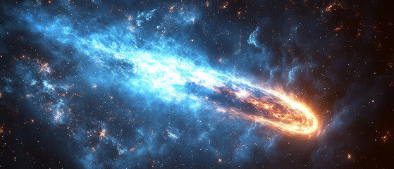Beautiful background with galaxy, useful for science articles and sci-fi projects.
