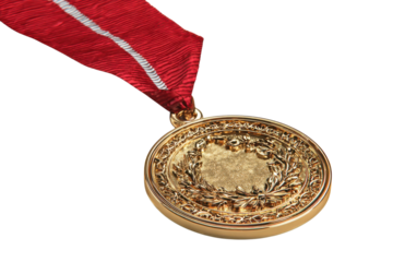 Victory s Gleam Golden Medal Honor Achievement Recognition Award Ceremony Success Celebrate Winning