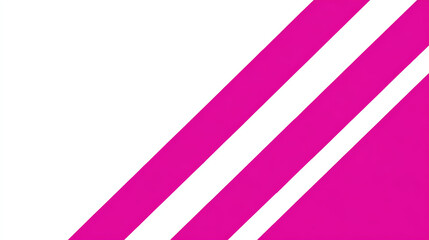 Abstract design with vibrant pink stripes on a clean, white background.
