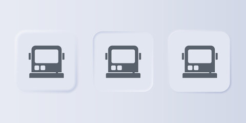 Grey Astronaut helmet icon isolated on grey background. Set icons in square buttons. Vector © Vadim