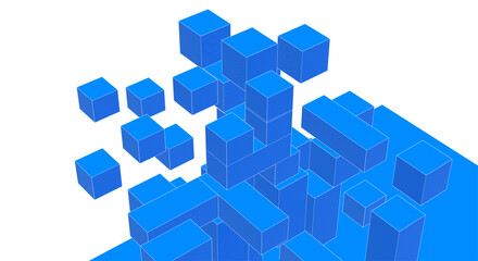 Obraz premium abstract modular architecture 3d rendering 