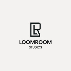 LR logo, RL Logo, Loomroom studios logo, studios logo
