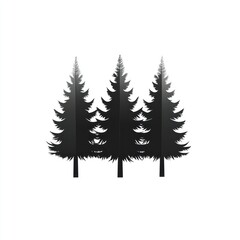 Obraz premium Silhouettes of three trees (1)