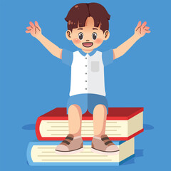 School Kids Doing Daily Activities