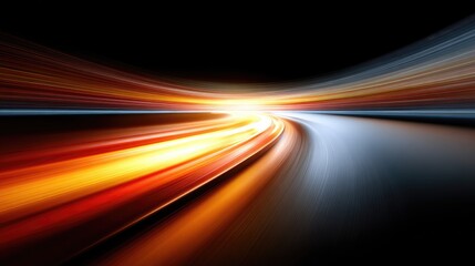 Dynamic streaks of light create a sense of speed.