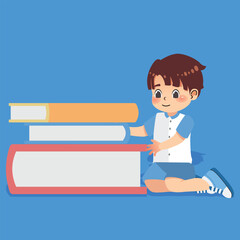 School Kids Doing Daily Activities
