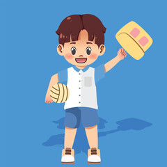 School Kids Doing Daily Activities