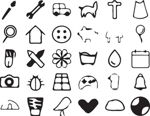 set of icons for web design