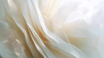 Soft Beige Fabric Texture With White Details