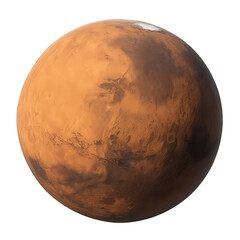 Naklejka premium Mars planet photo. Mars isolated. 