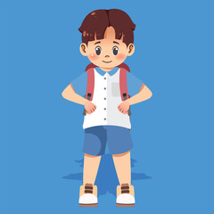 School Kids Doing Daily Activities