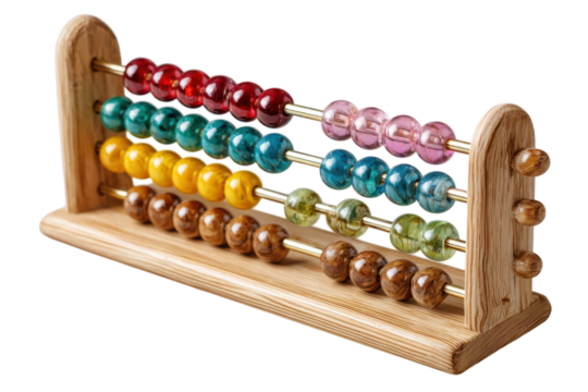 Educational Counting Abacus Toy Math Learning Tool Colorful Beads Wooden Frame School Resource Early