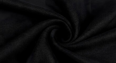 Fototapeta premium Charcoal Linen Fabric with Fine Weave and Soft, Tactile Texture – Elegant Textile Background for Fashion Design, Home Decor, and Creative Projects