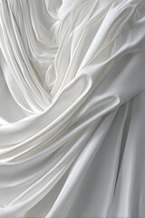 Obraz premium White Fabric Drape Texture Detail
