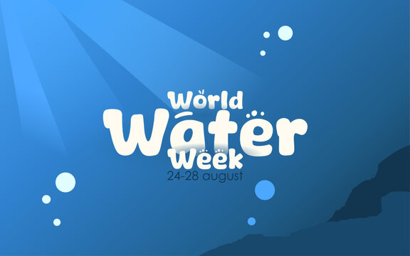 Vector graphic of World Water Week ideal for World Water Week celebration.