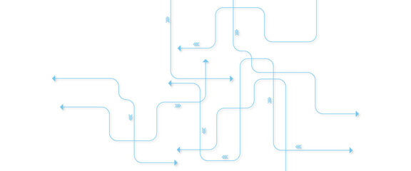 Obraz premium Vector digital technology white background. Concept with technology blue line.