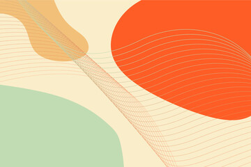 geometric abstract background overlap layer on bright space with lines effect decoration. Modern graphic design element wave style concept for banner, modern vector arts.