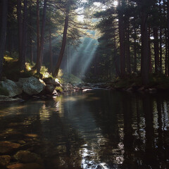 Obraz premium Aesthetic and Serene Nature View