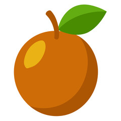 Sapodilla   fruit vector illustration perfect for posters, icon, t-shirts, cards, wall art prints and ai design.