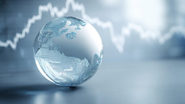 The globe representing global financial trends and business insights.