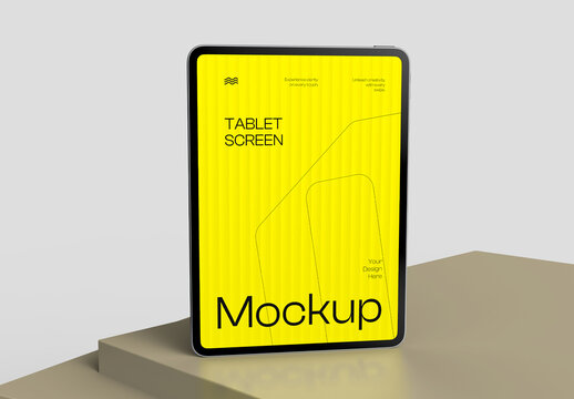 Tablet Screen Mockup Design