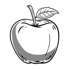 apple with leaf