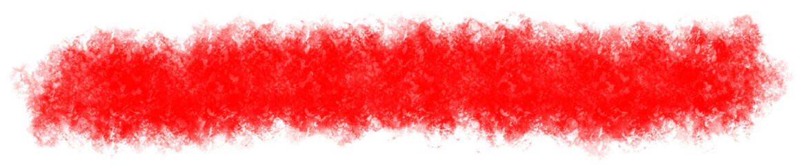 Red Paint Brush Stroke Isolated on White Background – Bold Artistic Texture for Design, Poster, and Illustration