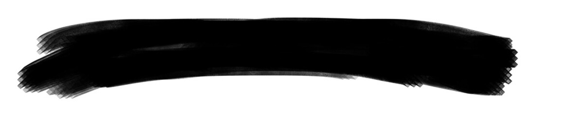 Artistic Ink Brush Stroke with Gradient Fade | Grunge Abstract Element