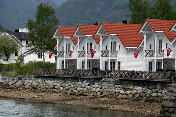 Holiday lets, Skjolden Village, Vestland County, Norway	