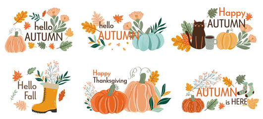 Celebrate the beauty of autumn with vibrant colors and cozy themes showcasing pumpkins, leaves, and playful cats