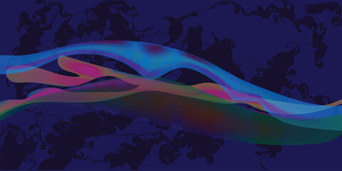 Liquid modern technology, Stylish marble wave texture, abstract vector illustration design background