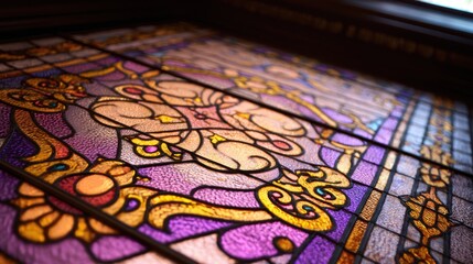 Obraz premium Detailed stained glass window