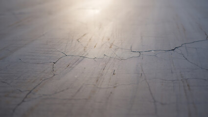Obraz premium Cracked surface texture with light grey white