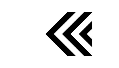 Black Abstract Left Arrow