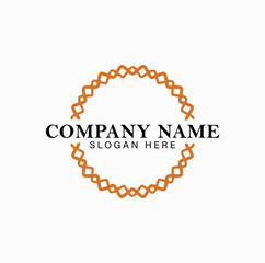 Elegant, Ornate Logo Design with Interlocking Pattern