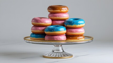 colorful macaroons on a plate