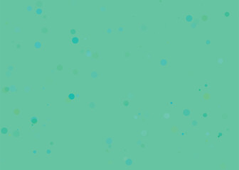 Abstract teal background with scattered small pixelated shapes