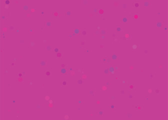Vibrant magenta background with scattered small colorful confetti shapes