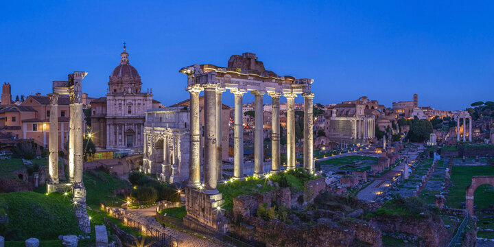 Roman Forum at Night