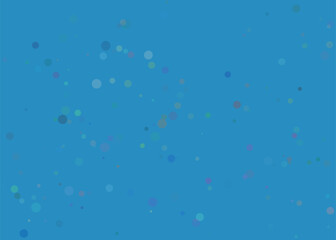 Abstract blue background with scattered light particles and subtle bokeh effect