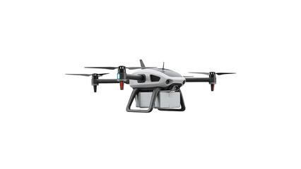 delivery drone, drone with package, aerial logistics concept,
