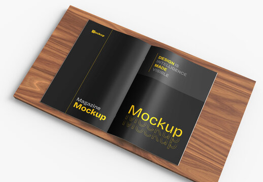 Open Magazine Mockup