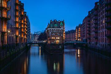 Fototapeta premium Hamburg View at Night
