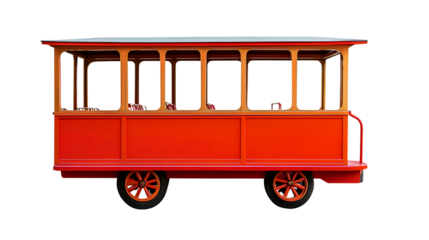 Modern Trolley Isolated on White Background for E-commerce Websites and Shopping Concepts