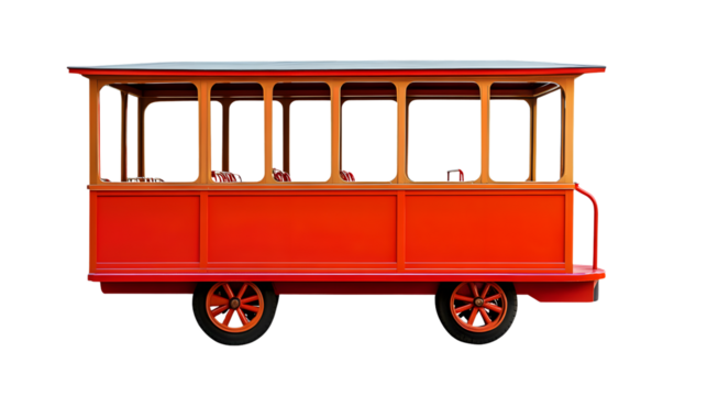 Modern Trolley Isolated on White Background for E-commerce Websites and Shopping Concepts