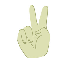 Fototapeta premium Peace gesture
