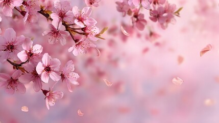 Fototapeta premium pink cherry blossom in spring