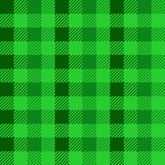 Classic Green Gingham Plaid Fabric Pattern Seamless Background. fabric pattern